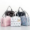 Functional Pattern Cooler Lunch Box Portable Insulated Canvas Lunch Bag Thermal Food Picnic Lunch Bags For Women Kids