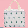 Functional Pattern Cooler Lunch Box Portable Insulated Canvas Lunch Bag Thermal Food Picnic Lunch Bags For Women Kids