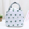 Functional Pattern Cooler Lunch Box Portable Insulated Canvas Lunch Bag Thermal Food Picnic Lunch Bags For Women Kids