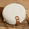 Bali Handmade Braided Bag Messenger Single Shoulder Bag Round Square Bohemia Vacation Beach Bag