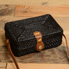 Bali Handmade Braided Bag Messenger Single Shoulder Bag Round Square Bohemia Vacation Beach Bag