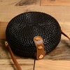 Bali Handmade Braided Bag Messenger Single Shoulder Bag Round Square Bohemia Vacation Beach Bag