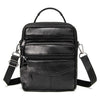 Genuine Leather Male's Crossbody Bag Casual Business Leather Men's Messenger Bag Vintage Men Big Bag Zipper Shoulder Handbags